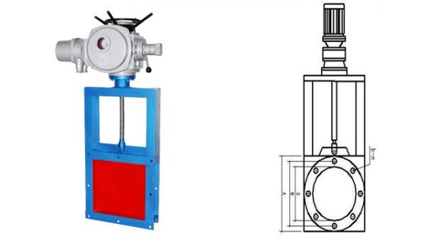電動方形閘板閥如何安裝、結構圖